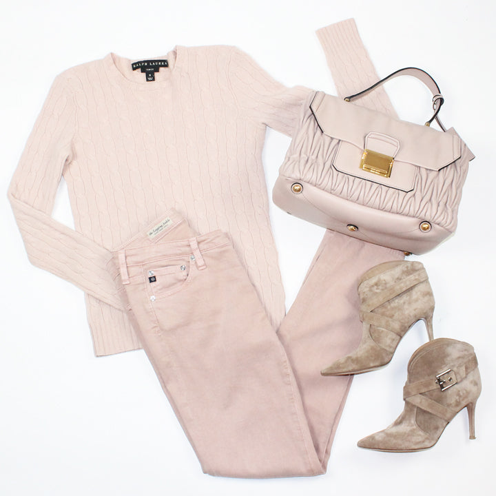 Ralph Lauren Sweater and Miu Miu Bag