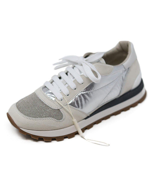 silver sneakers 8 number