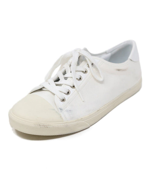 Celine White Canvas Sneakers Size 8 