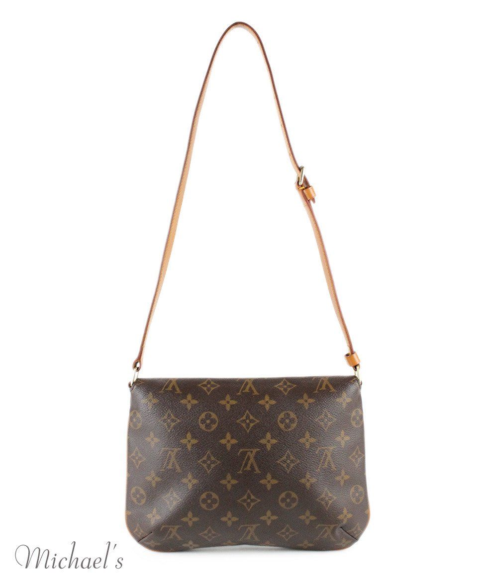 Louis Vuitton Musette Tango Long Strap Brown Monogram Leather Bag - Michael&#39;s Consignment NYC