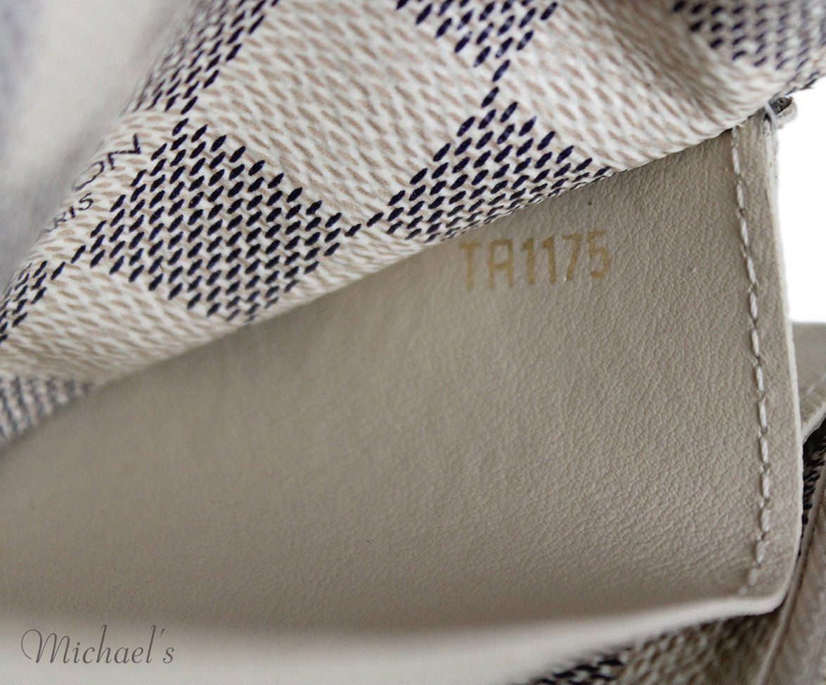Louis Vuitton Ivory Grey Check Damier Canvas Wallet - Michael&#39;s Consignment NYC