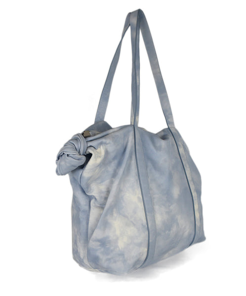 michael kors blue and white purse