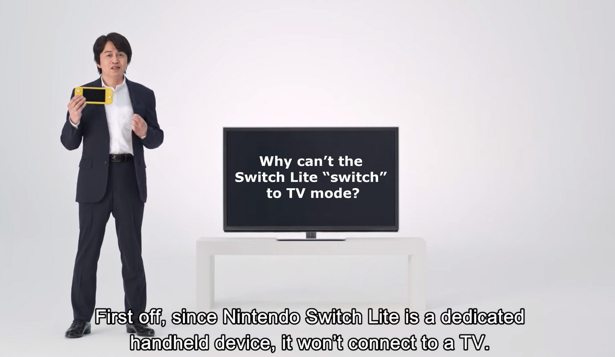 connecting switch lite to tv