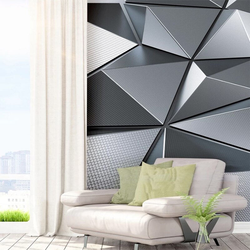 Custom Wallpaper Wall Murals 3d Abstract Geometric Pattern Modern Living Room Bedroom Tv Background Decor Papier Peint Mural 3d