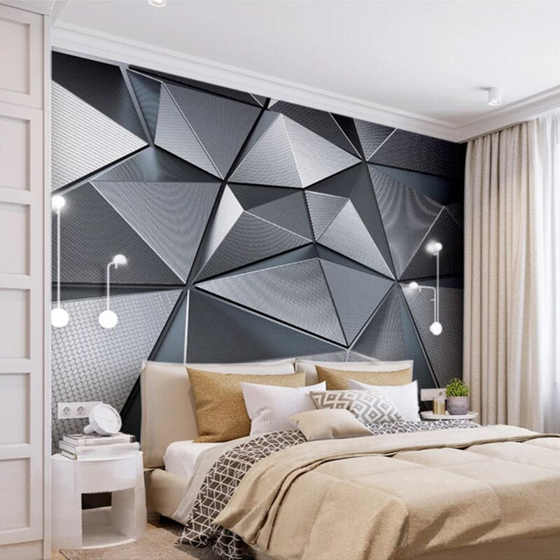 Custom Wallpaper Wall Murals 3d Abstract Geometric Pattern Modern Living Room Bedroom Tv Background Decor Papier Peint Mural 3d