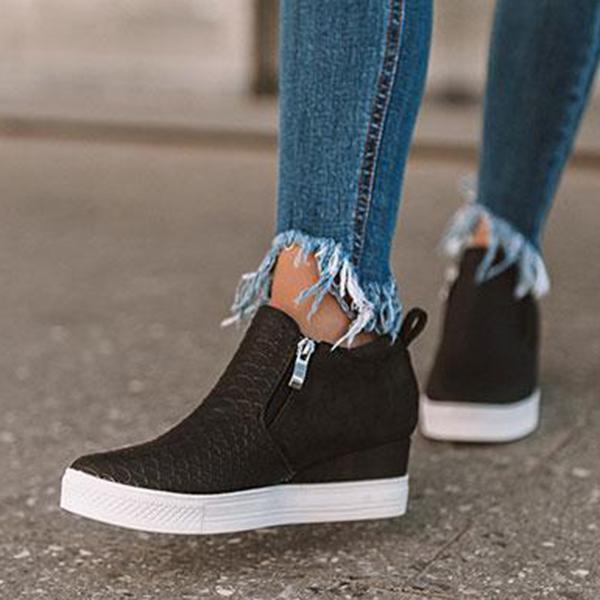 wedge heel sneakers