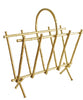 Vintage Gold Faux Bamboo Magazine Rack