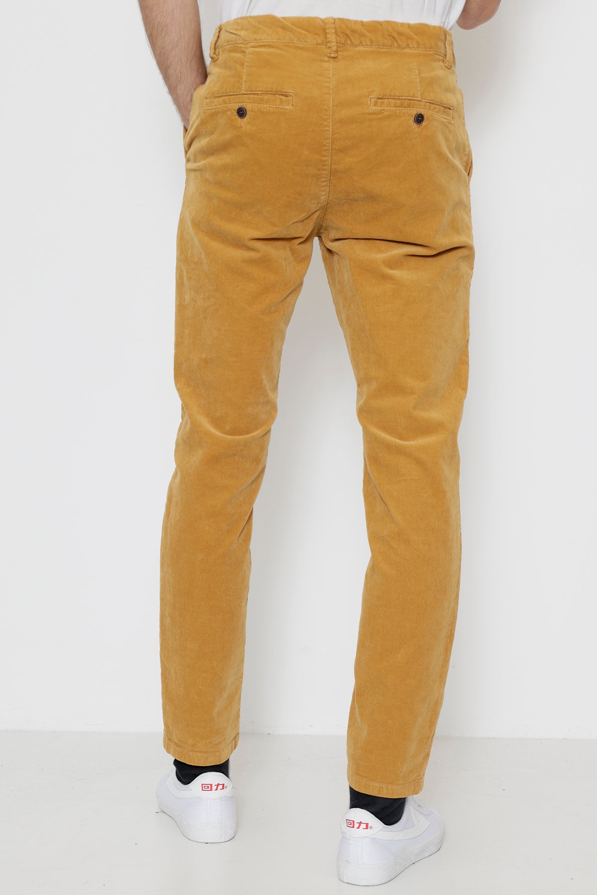 Pantalon velours 7/8e Moutarde