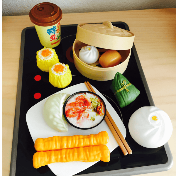 Breakfast Play Food Set: Savory Delights tiny sponge