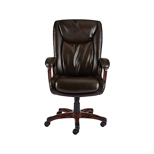 staples westcliffe bonded leather managers chair brown 2263720