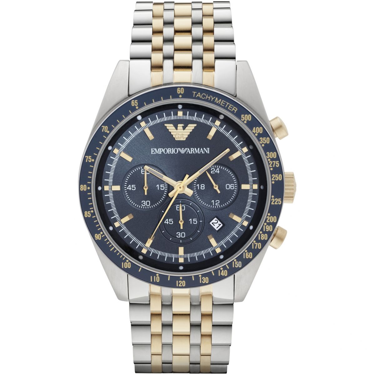 armani watch tachymeter