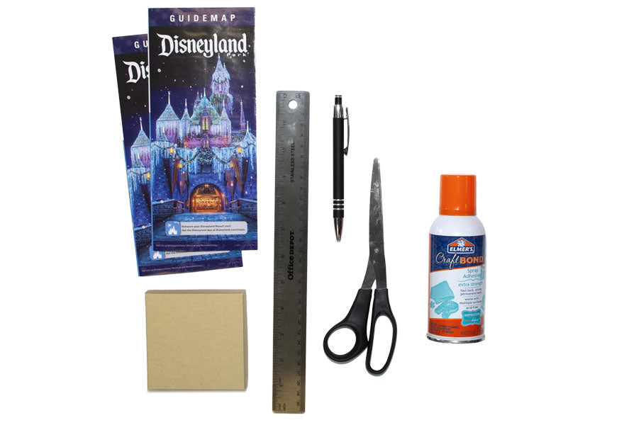 DIY Disneyland Disney World Theme Park Map Jewelry Box
