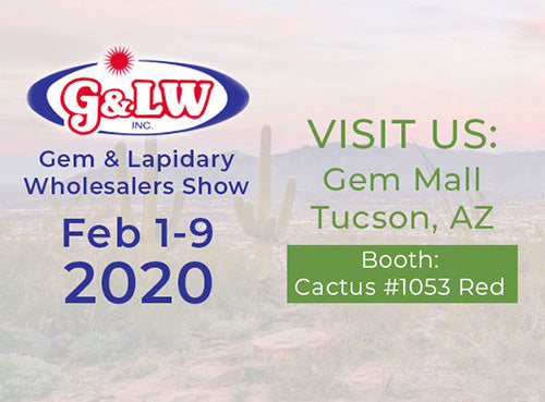 Gem and Lapidary Wholesalers Show Feb 1-9 2020 Announcement with Booth Number