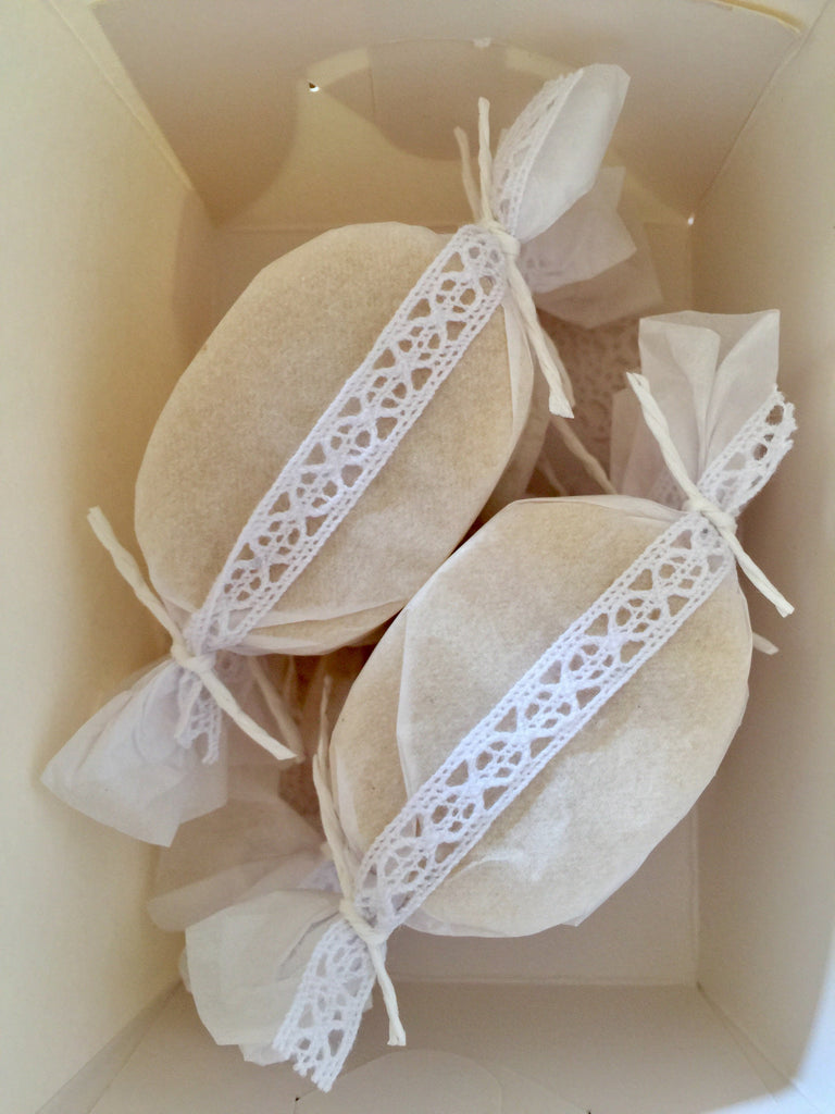 Handmade special polvoron wedding favours for a Filipino wedding in Canada