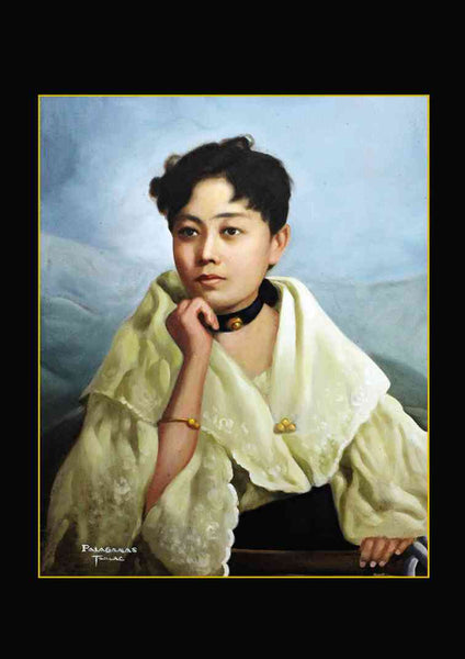 A portrait of Leonor Rivera, Jose Rizal’s “lover by correspondence”, and the basis for the Noli Me Tangere character Maria Clara.