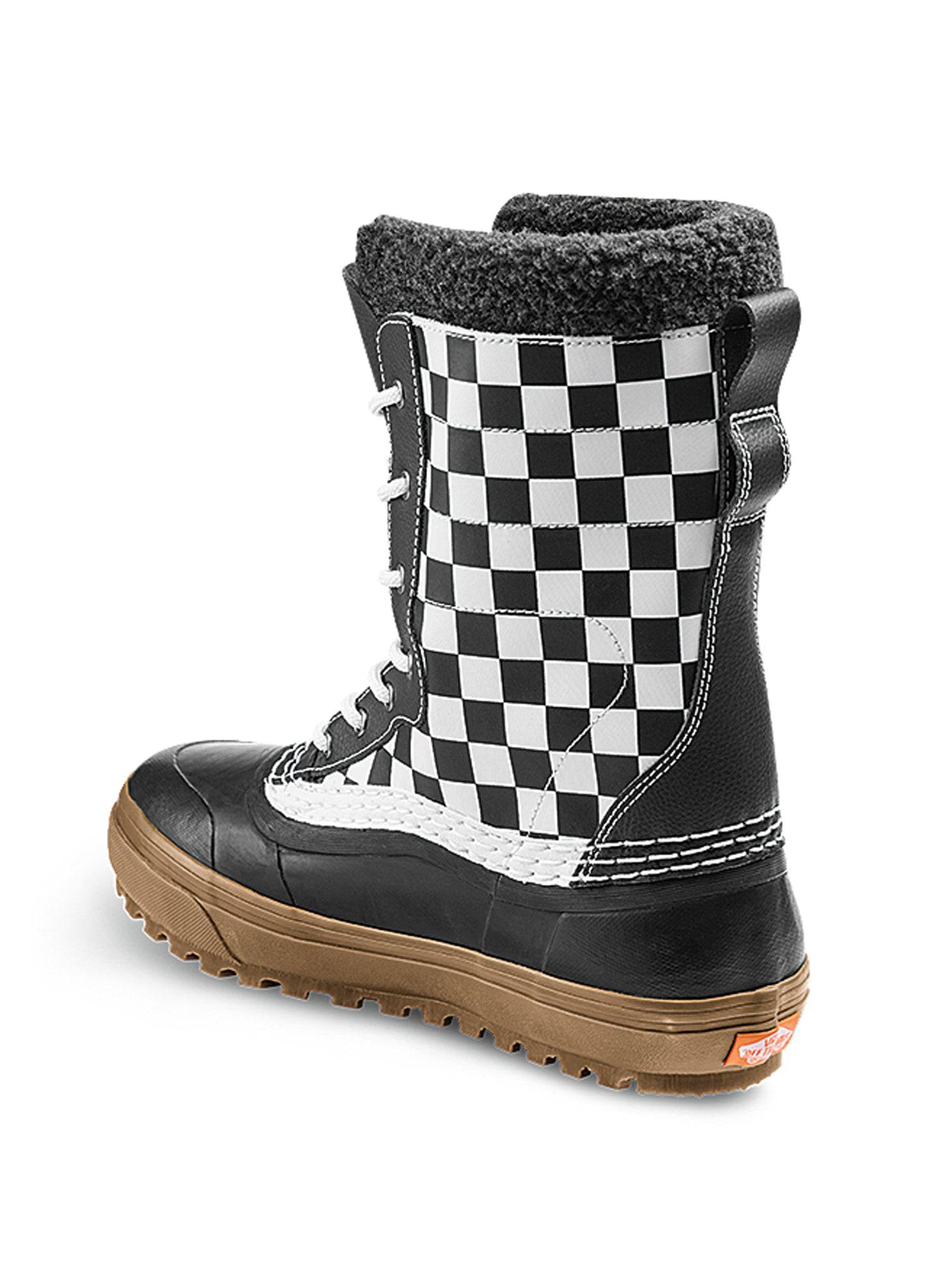 vans checkered snowboard boots