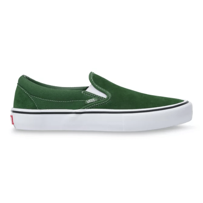 green slip on vans