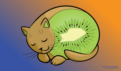 kiwi cat playmat