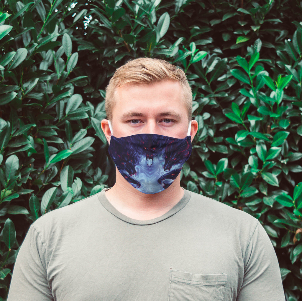 Carved Grin Cloth Face Mask