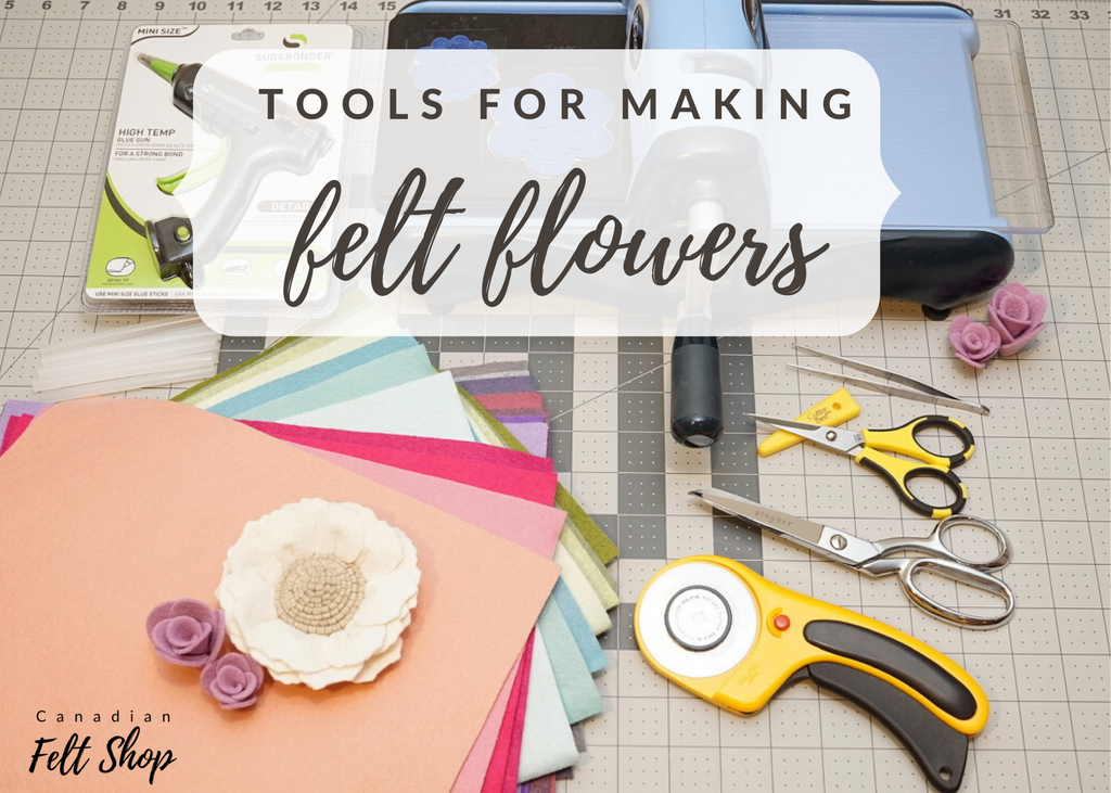 tools for felt crafting felt flowers