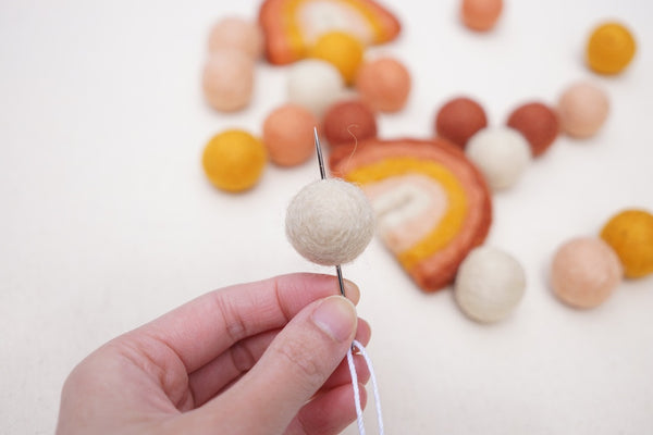 diy felt ball garland