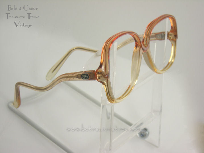 Authentic 1980s Givenchy XII Apricot Vintage Eyeglasses Frames N – Belle à Coeur Treasure Trove