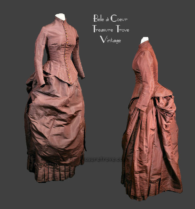 victorian bustle day dress