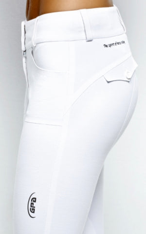Emma Sargent likes white GPA Skin Breeches for shows.