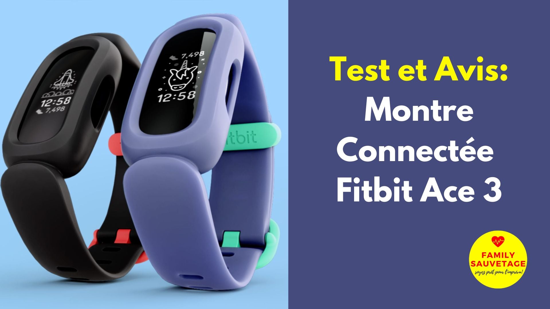 Fitbit ace 3 - bracelet connecté enfant - noir et rouge FITBIT Pas