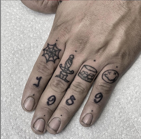 Small finger tattoos