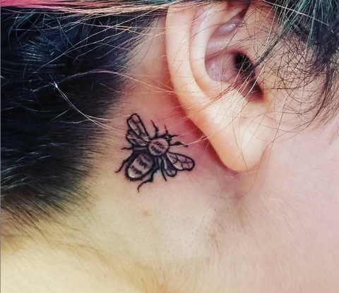 Small Bee Tattoos