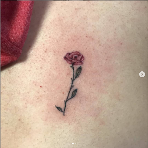 Small Rose Flower Tattoos Micro