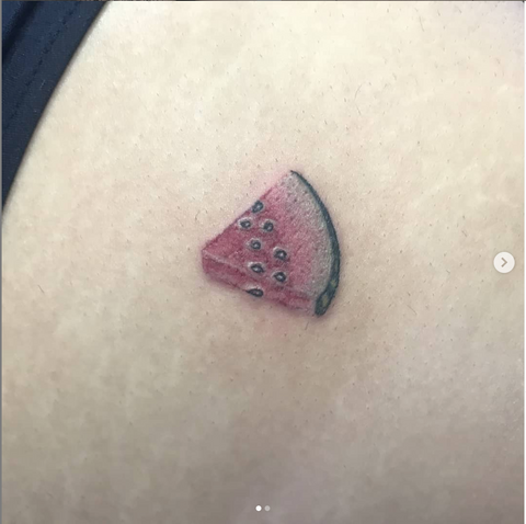 Small Fruit Tattoo Watermelon