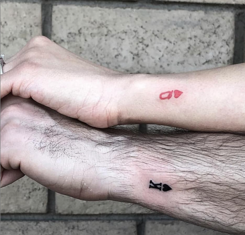 King and Queen Card Tattoos