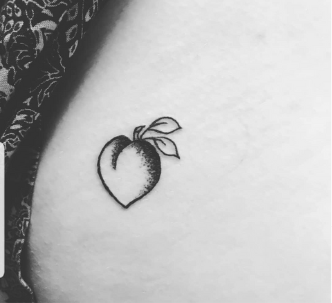 Small Fruit Tattoo Peach