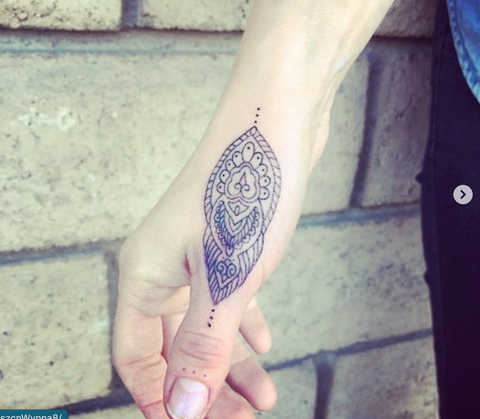 Thumb Mandala Tattoos