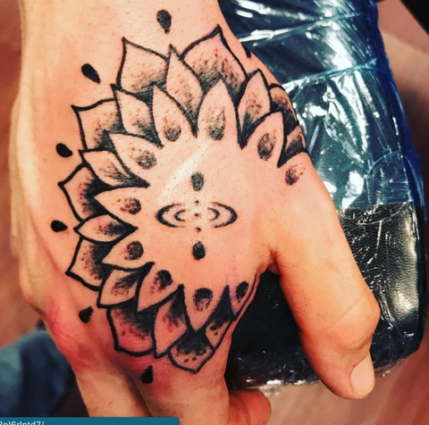 Top of Hand By Thumb Tattoo Mandala