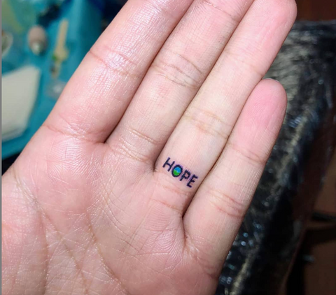 Under Finger Tattoos