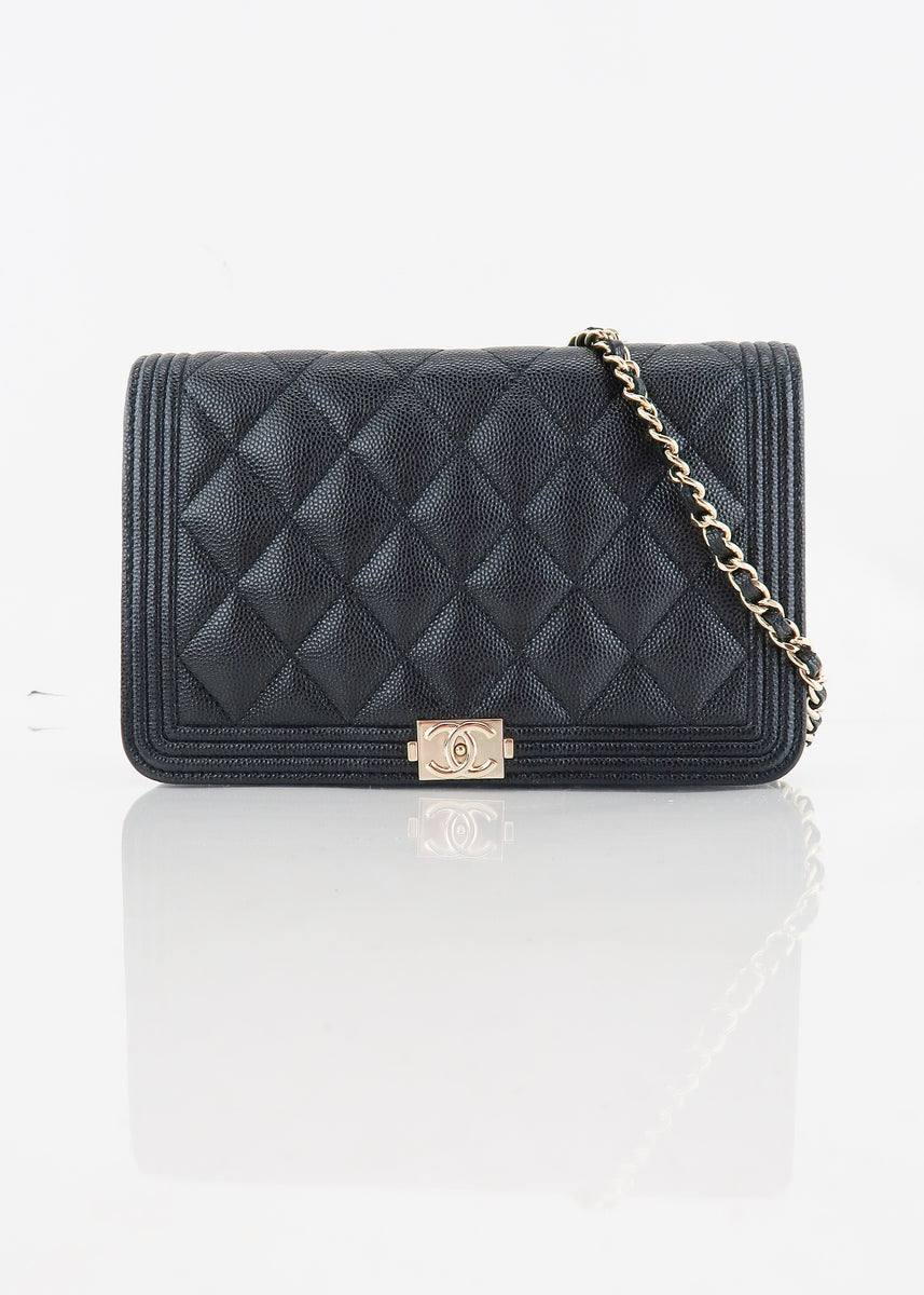 Chanel Boy Wallet on Chain Black