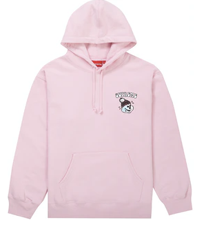 Supreme Snowman Hooded Sweatshirt Light Pink