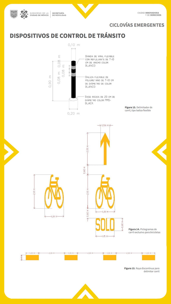 control de transito ciclovias seguridad semovi cdmx la bici urbana