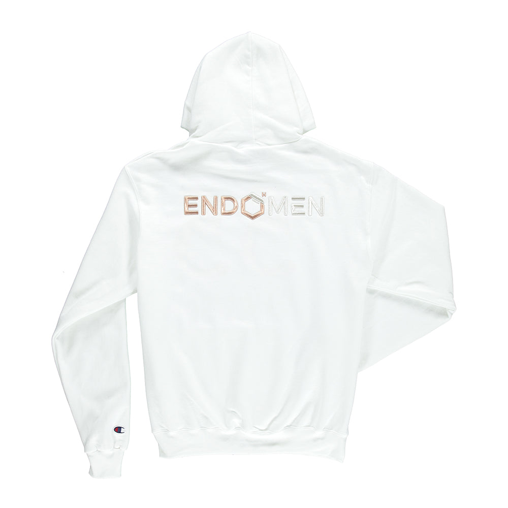 Rose Gold White Champion Hoodie