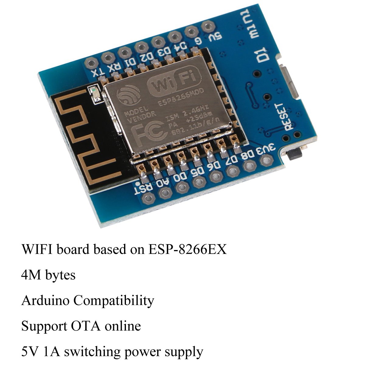 D1 mini NodeMcu 4m bytes Lua WiFi Development Boards ESP8266 par WeMos BBFR