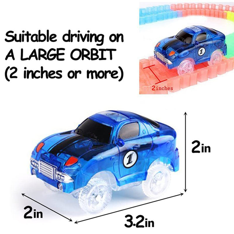Educational Car Toys Magic Track 5 LED Boys Gift For Police Plastic Kid Children 