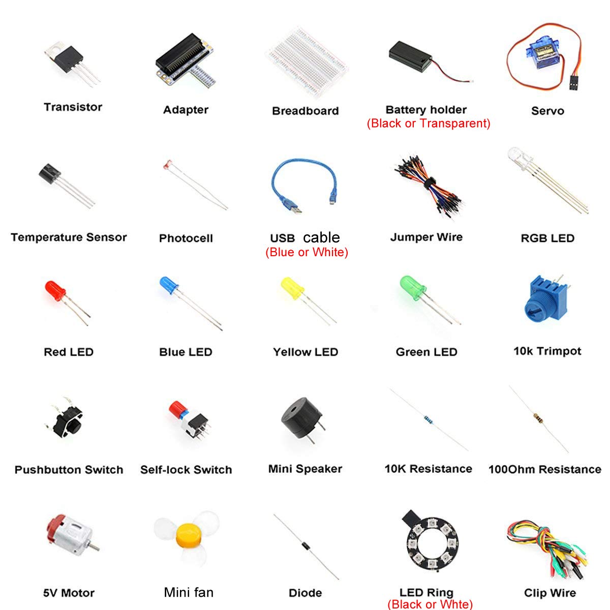 værksted dråbe Hvile MakerFocus Micro:bit Starter Kit Without Development Board For Learnin