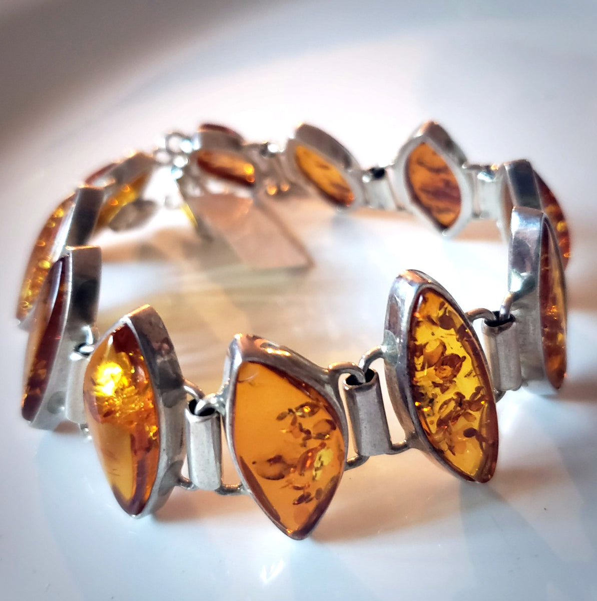 Details about   Cute Baltic Amber Bracelet with Silver 925