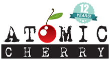 Atomic Cherry 12 years logo