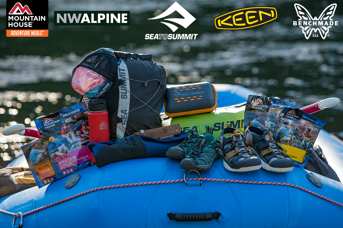 river tested gear guide giveaway with sponsored brand partner logos