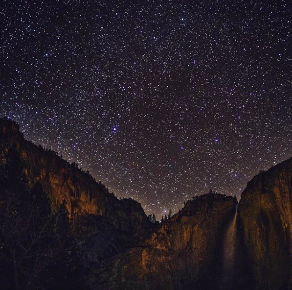 Yosemite National Park sky at night