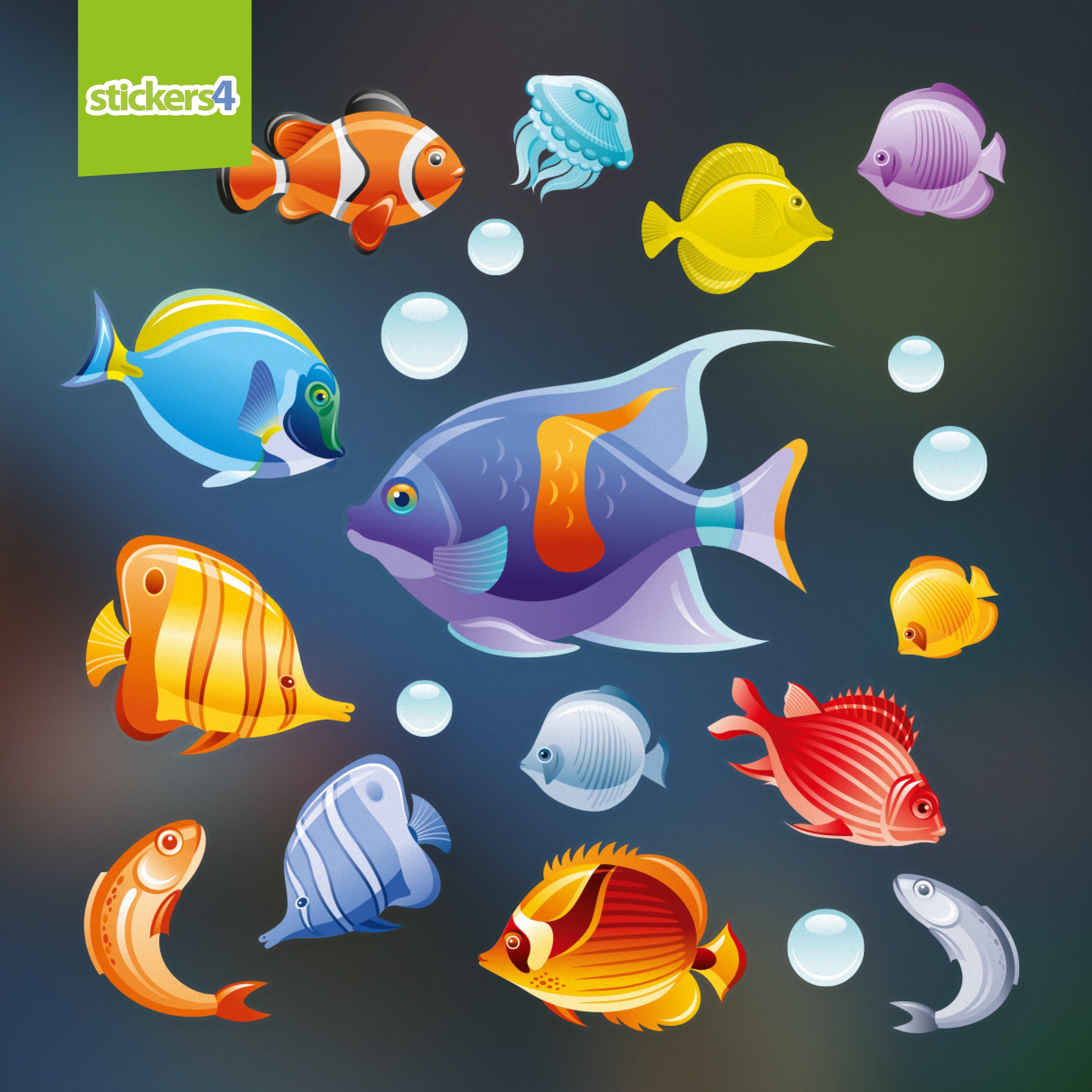 Tropical Fish Glow in the dark wall stickers — Gloplay